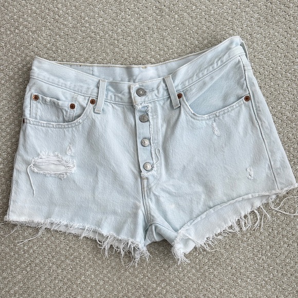 Levi's Pants - Levi’s 501 Distressed Denim Shorts